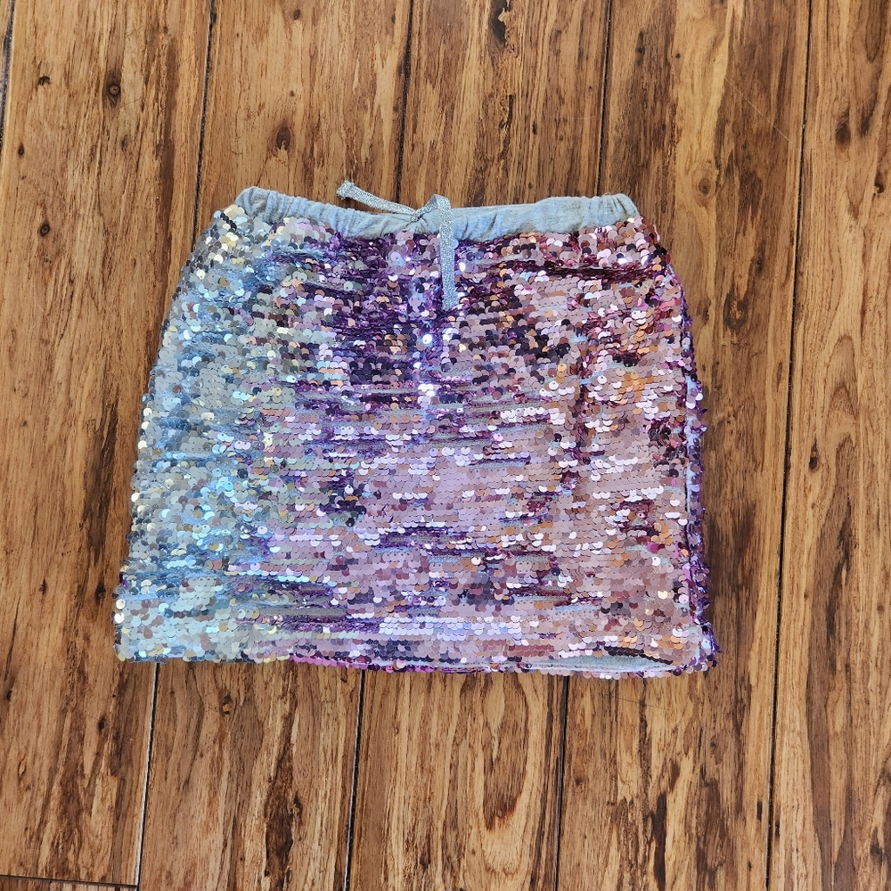Rockets of Awesome Draw String Sequin Skirt Size 5T Girls